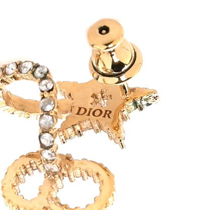 Christian Dior Crystal Clair D Lune Wrap Around Earrings Gold 4 of 4