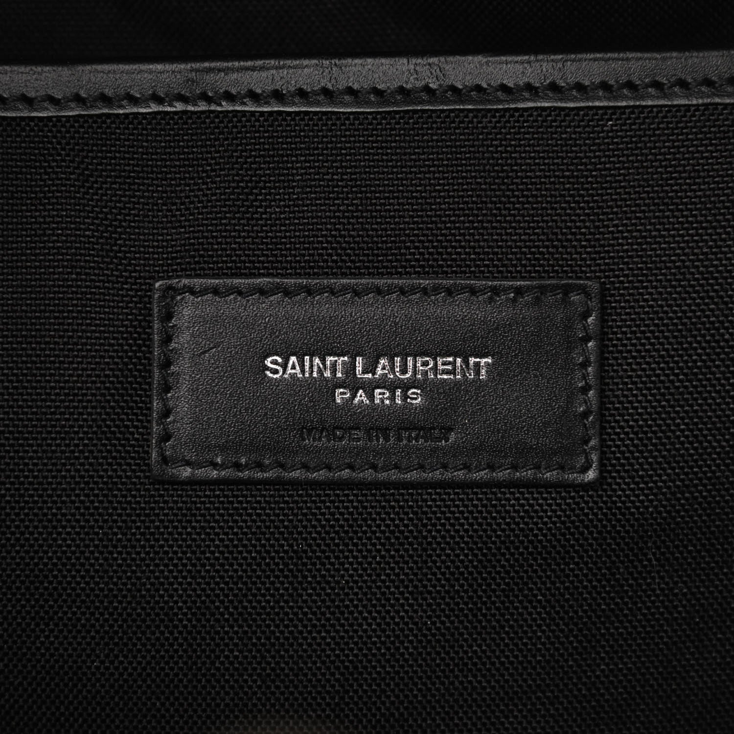 Saint Laurent Canvas City Backpack Black 6 of 10