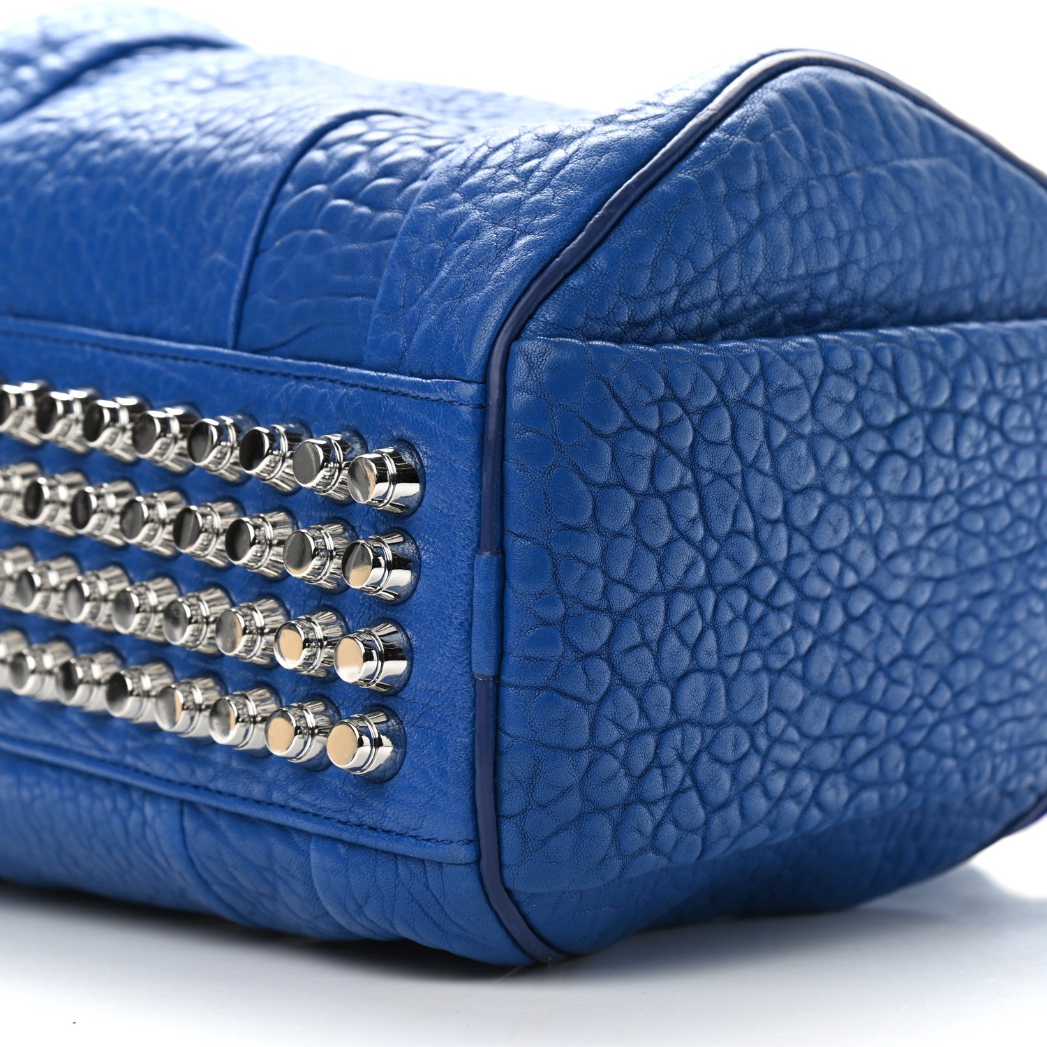 Alexander Wang Pebbled Lambskin Rockie Royal Blue with Rhodium Hardware 6 of 8