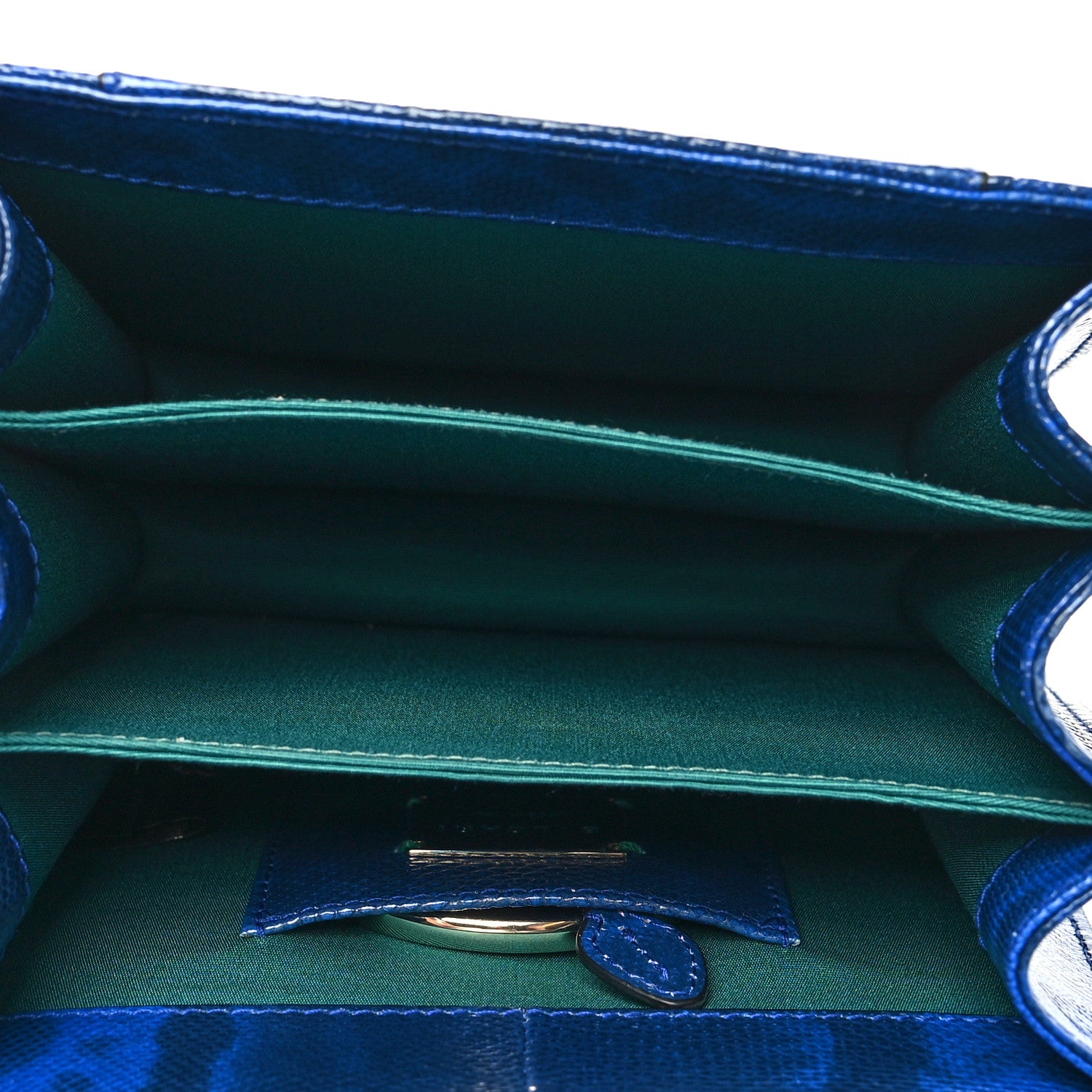 Bulgari Shiny Karung Serpenti Forever Top Handle Dark Blue 6 of 10