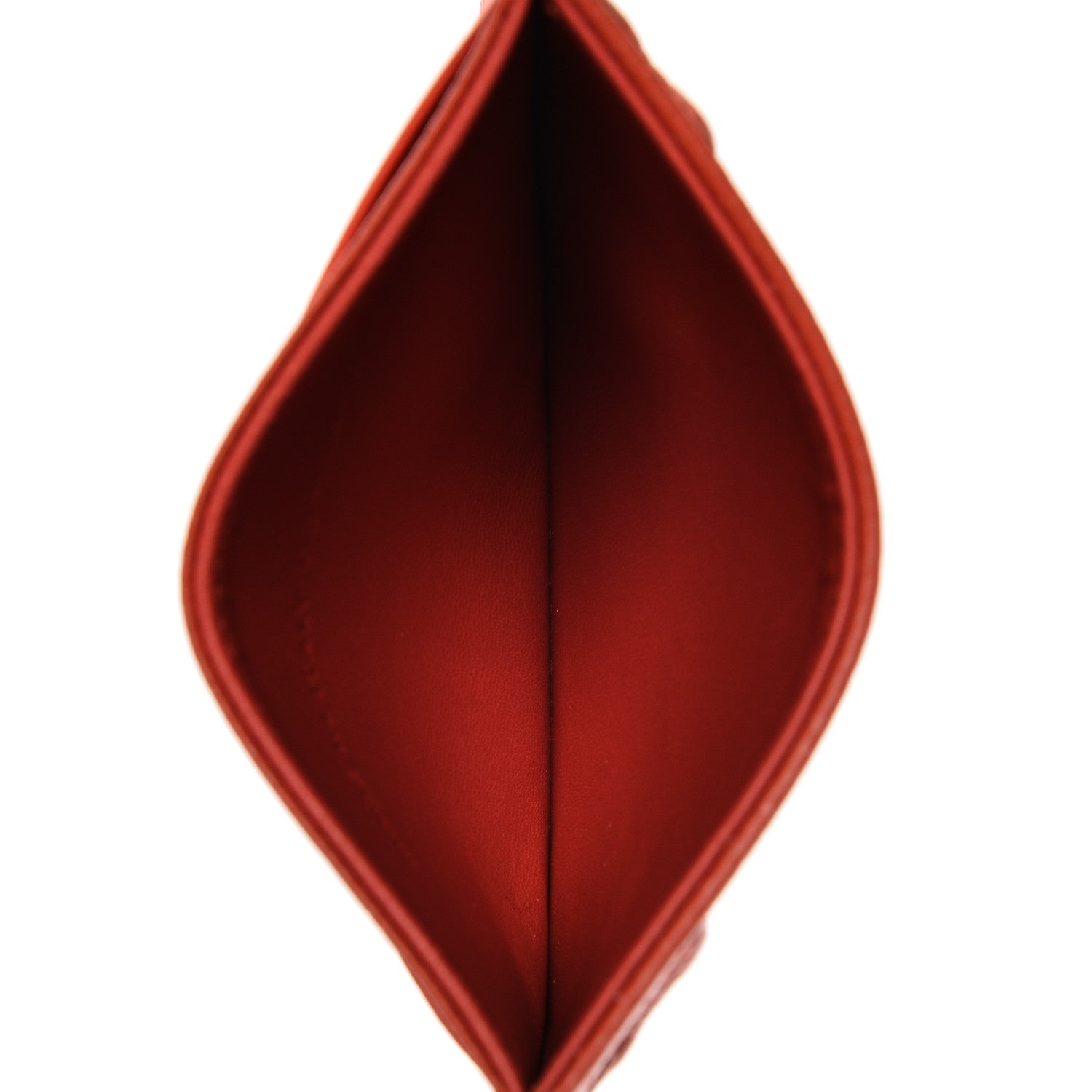 Christian Dior Grained Calfskin Cannage Diorama Card Holder Inferno Red 5 of 7