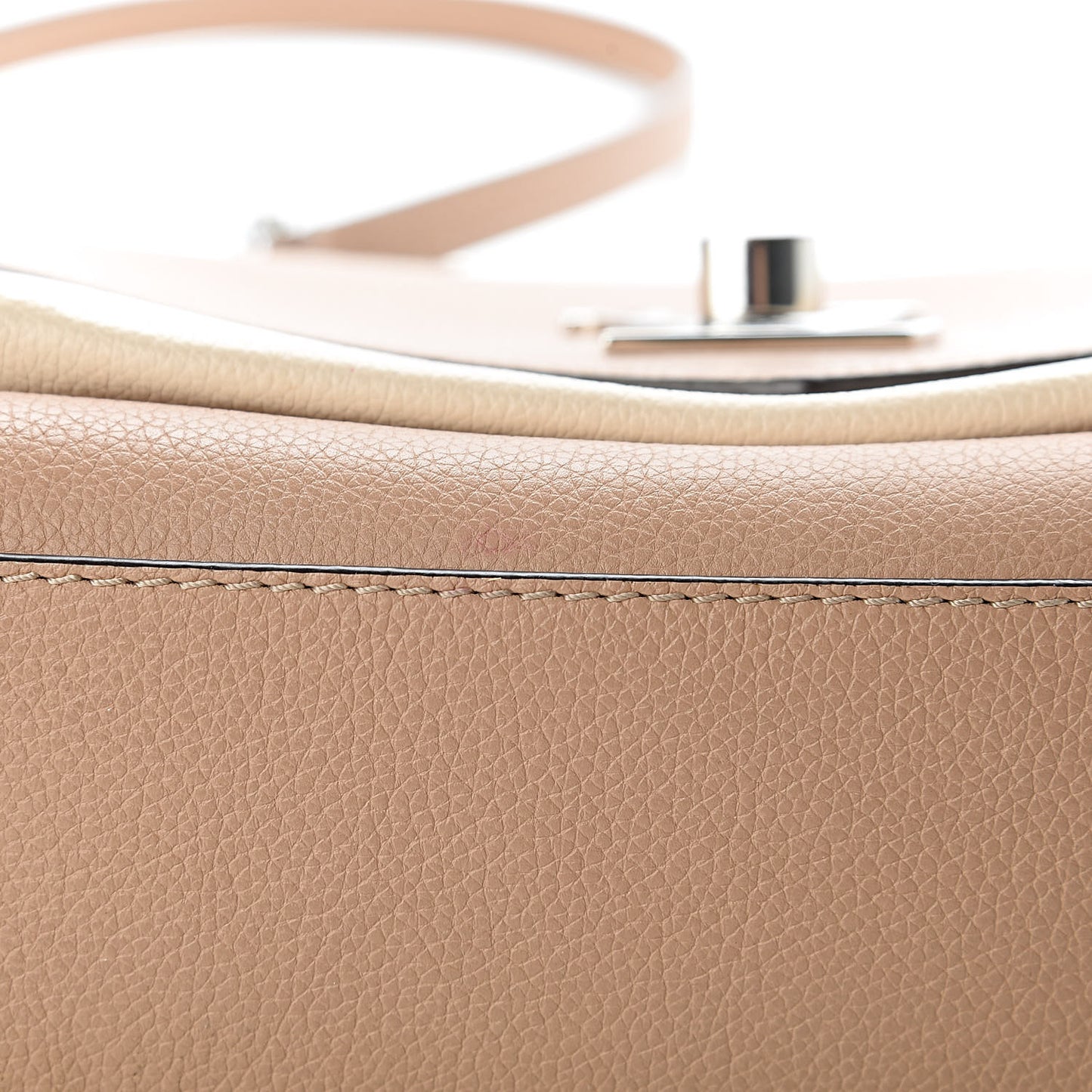 Soft Calfskin Mylockme Chain Bag BB Papyrus Creme