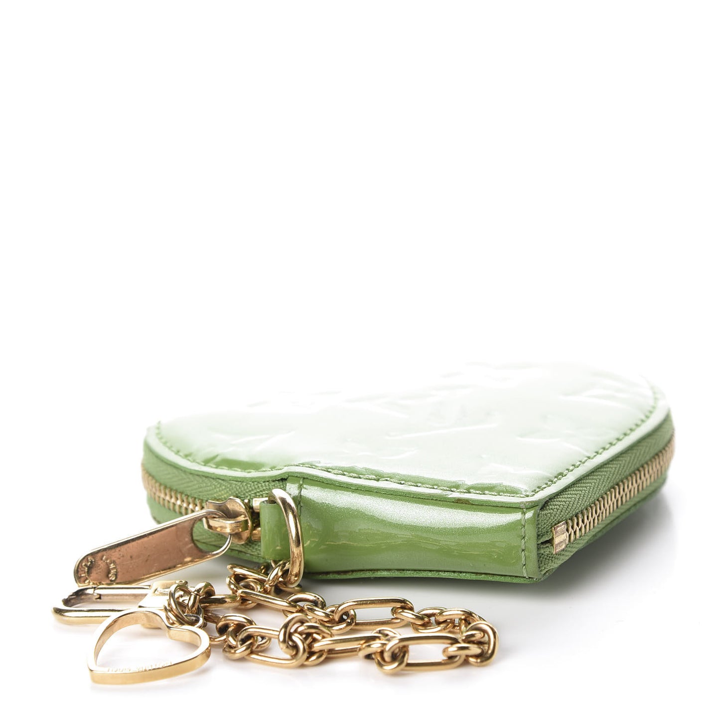 Vernis Heart Coin Purse Vert Tonic
