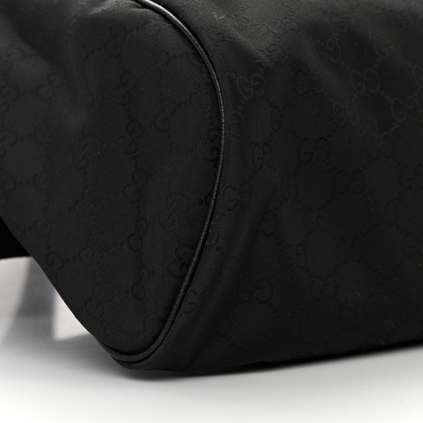 Nylon Monogram Slim Backpack Black