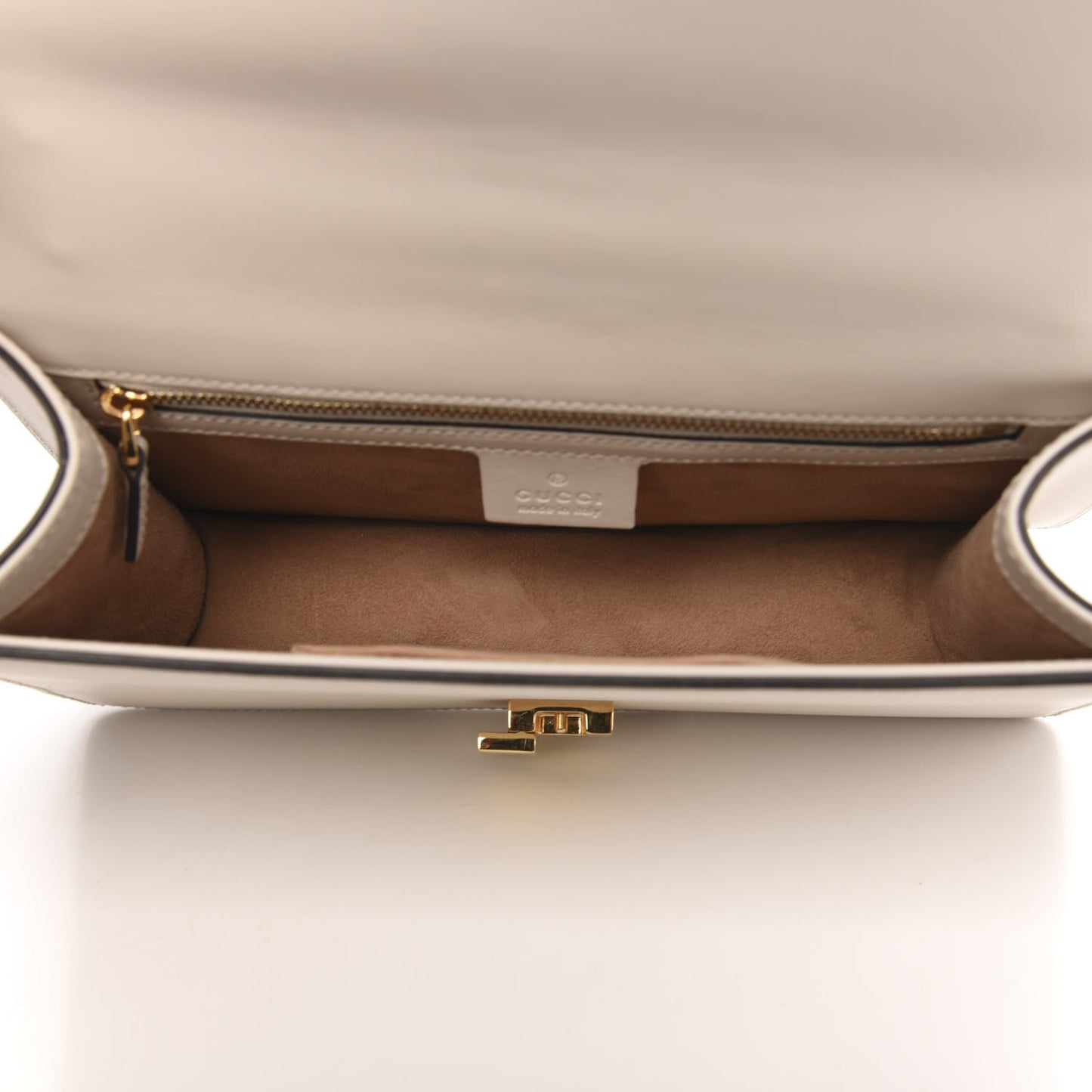 Calfskin Small Sylvie Shoulder Bag Off White