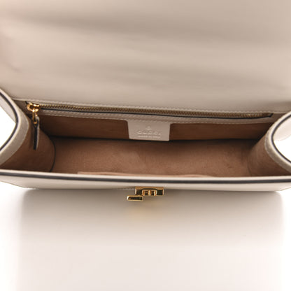 Gucci Calfskin Small Sylvie Shoulder Bag Off White 5 of 11