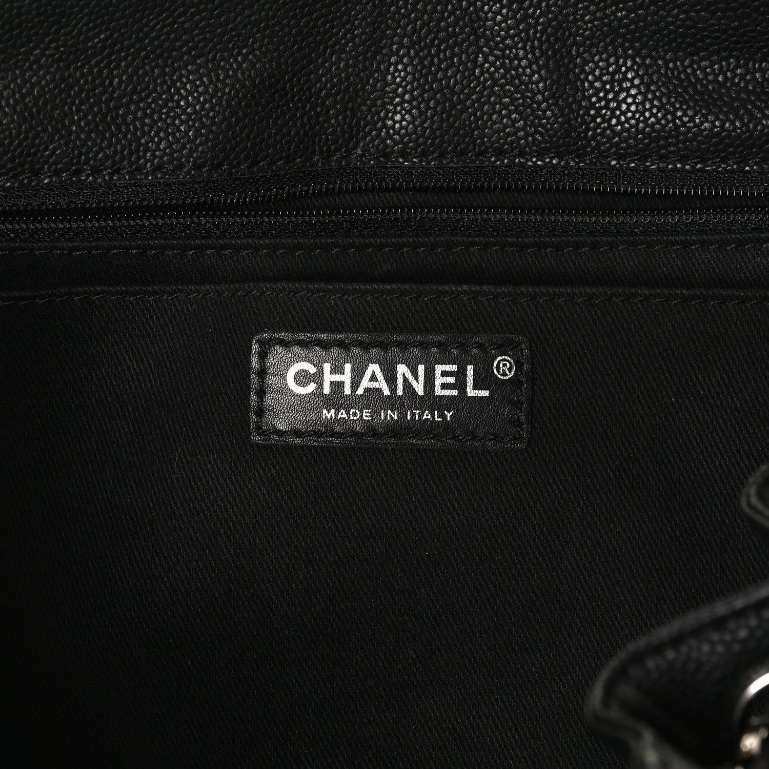 Chanel Caviar Diagonal Ligne Flap Black 6 of 12