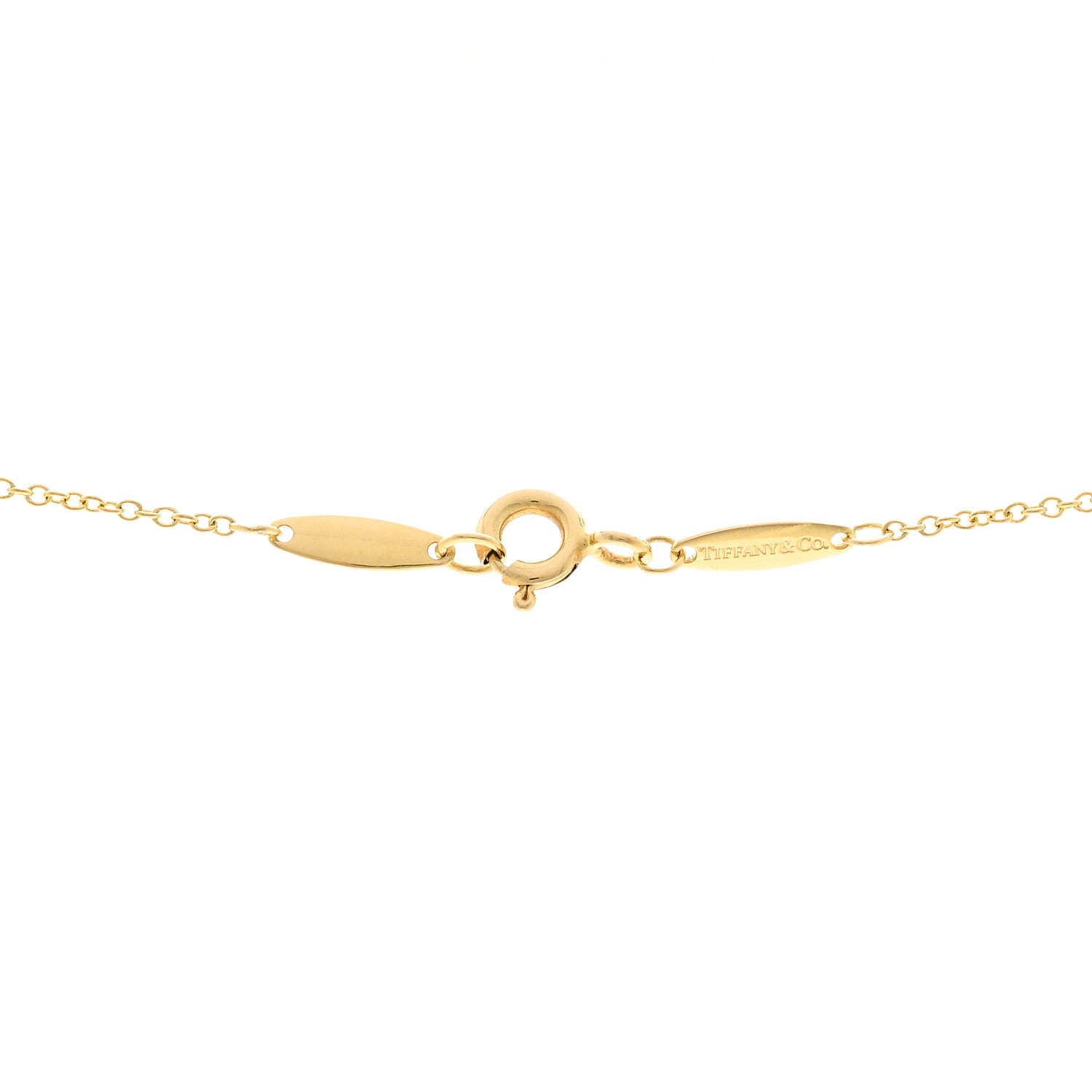Tiffany 18K Yellow Gold 12mm Elsa Peretti Cross Pendant Necklace 4 of 4