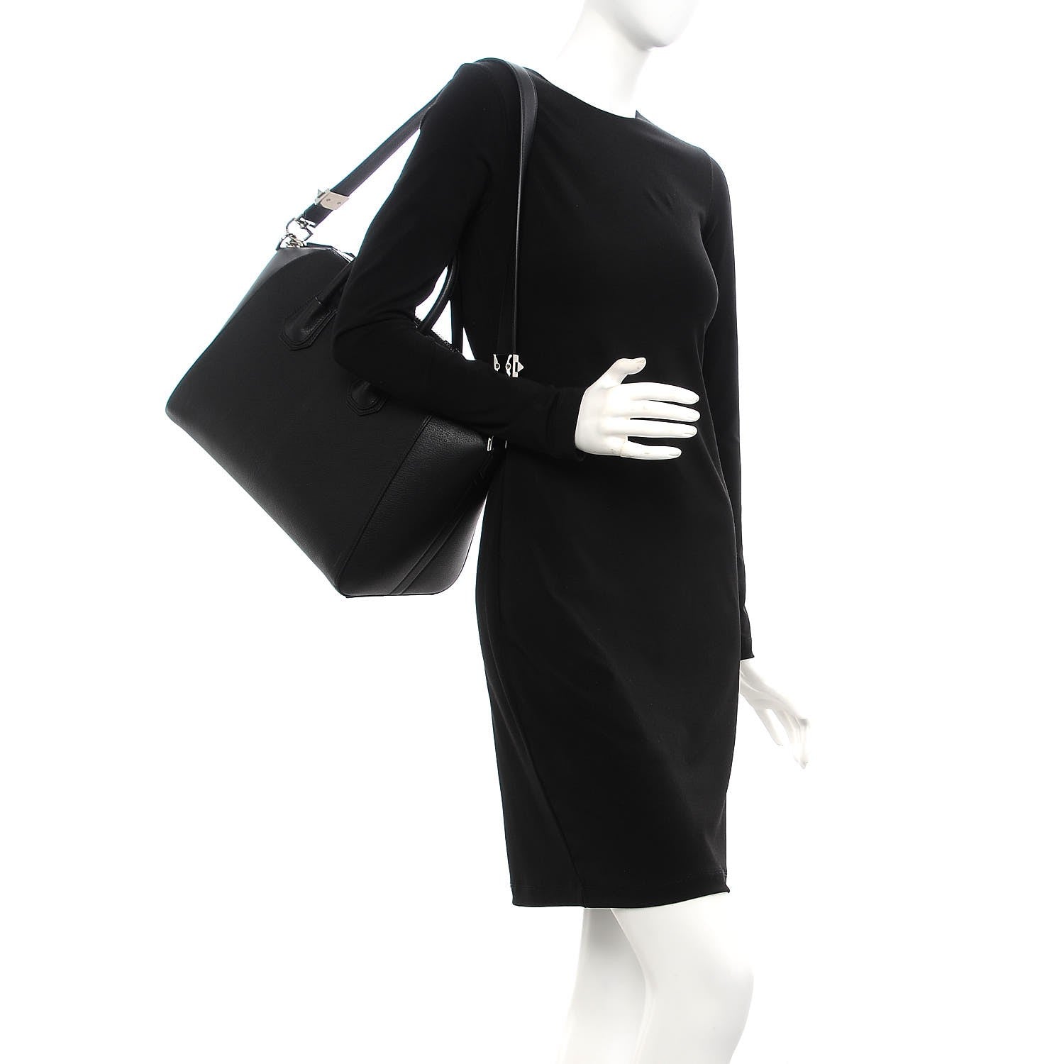 Givenchy Sugar Goatskin Medium Antigona Black 2 of 7