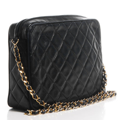 Chanel Lambskin Quilted Tassel Camera Case Black 3 of 7