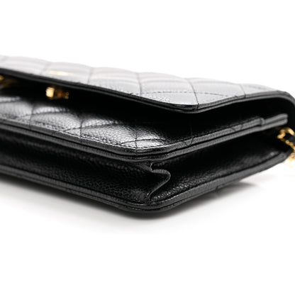 Chanel Caviar Quilted Wallet on Chain WOC Black 11 of 11