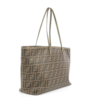 Fendi Zucca Spalmati Medium Roll Tote Tobacco Giallo 3 of 7