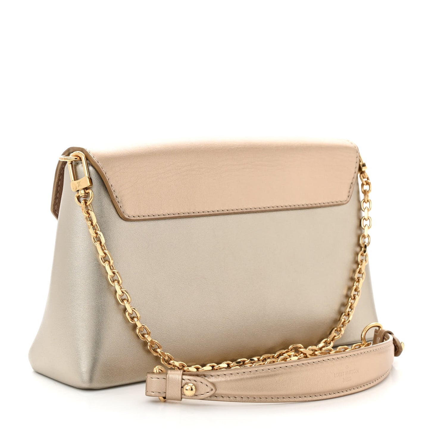 Metallic Calfskin Love Note Gold