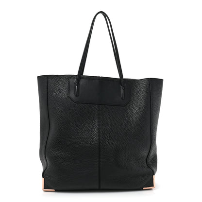 Alexander Wang Pebbled Calfskin Large Prisma Skeletal Tote Black Rose Gold Hardware 1 of 16