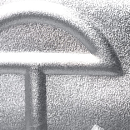Telfar Metallic Vegan Leather Medium Shopping Bag Silver 12 of 13