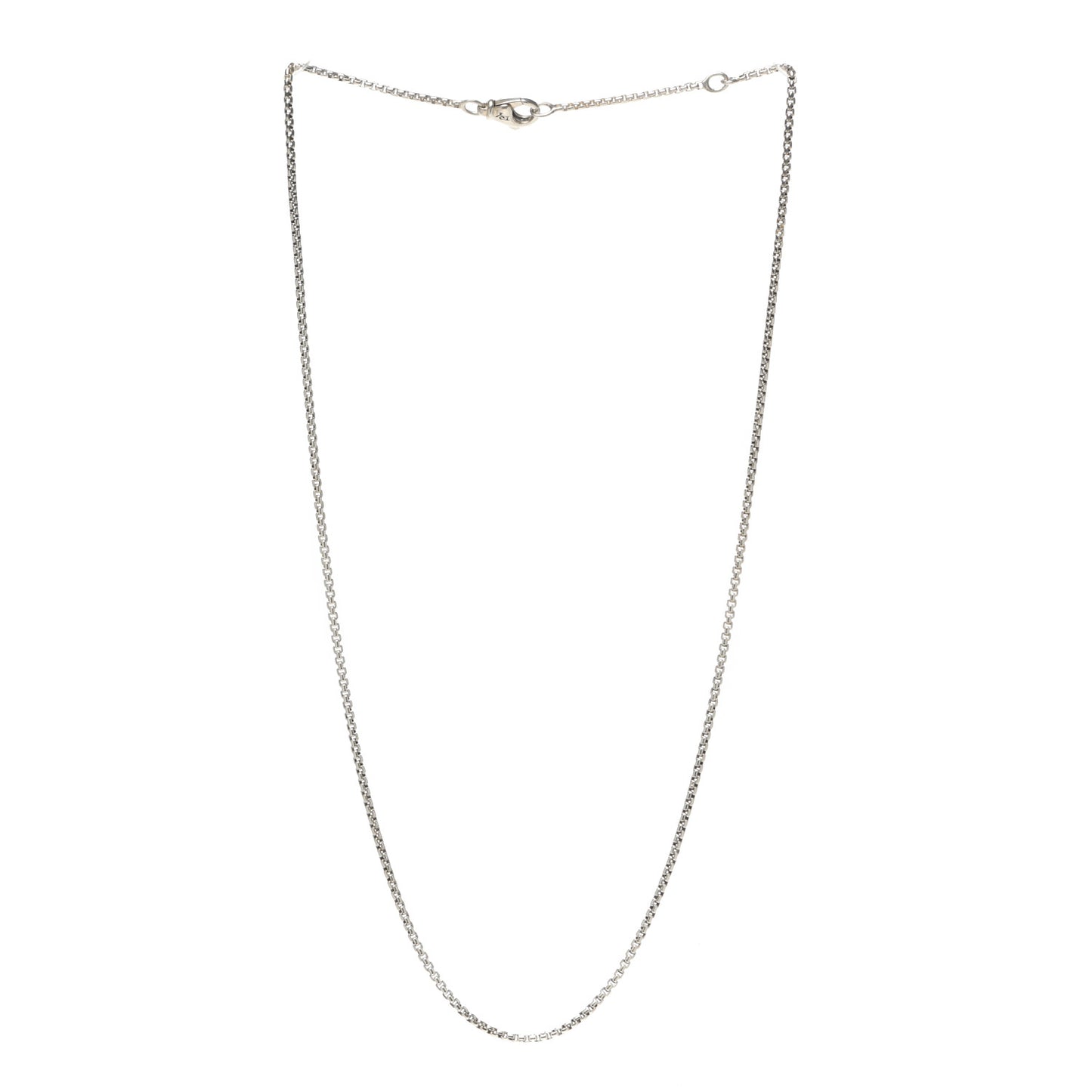 Sterling Silver 1.7mm Baby Box Chain Necklace 18"