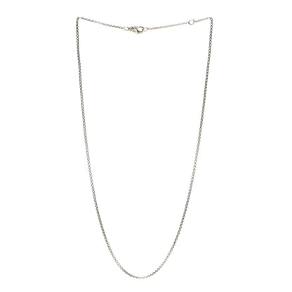 David Yurman Sterling Silver 1.7mm Baby Box Chain Necklace 18" 3 of 4