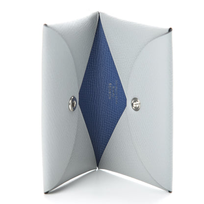 Hermes Epsom Verso Calvi Card Case Bleu Glacier Bleu Brighton 5 of 8