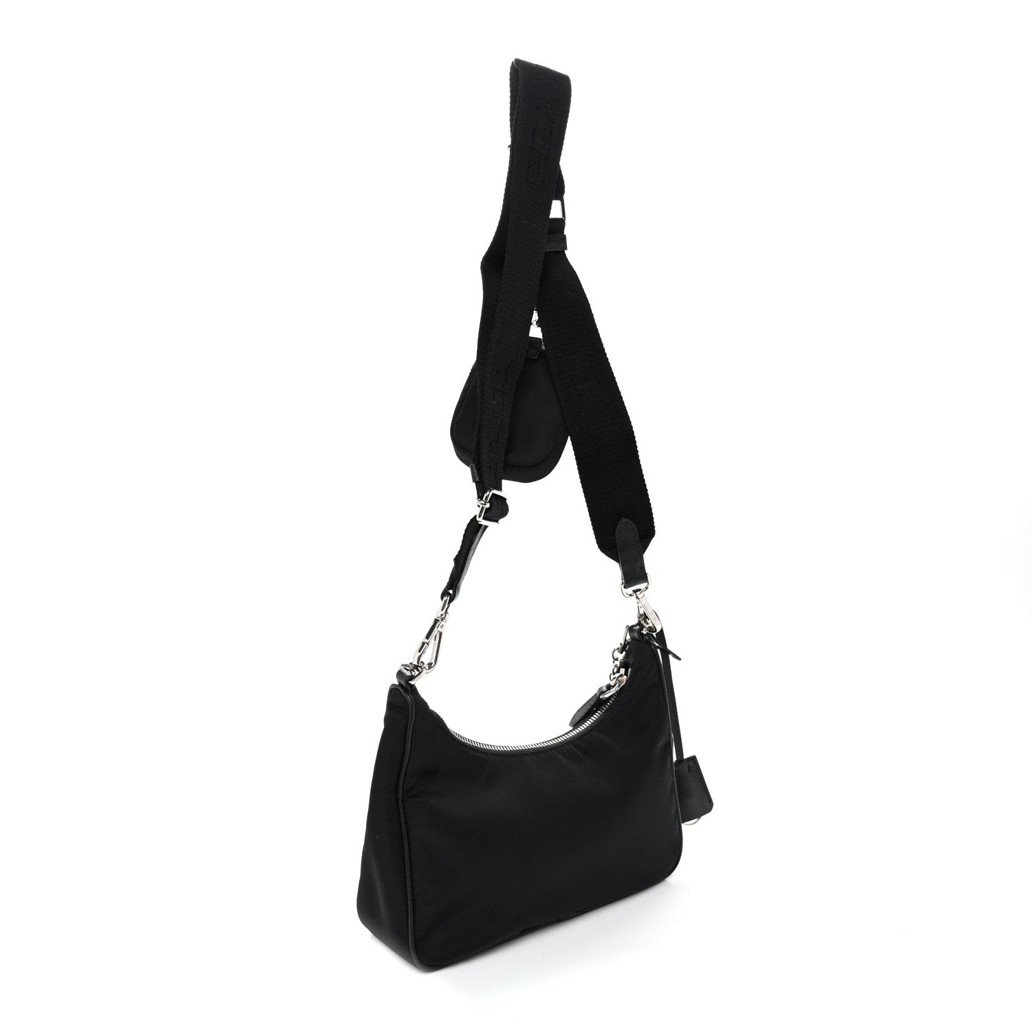 Prada Nylon Re-Edition 2005 Shoulder Bag Black 3 of 10