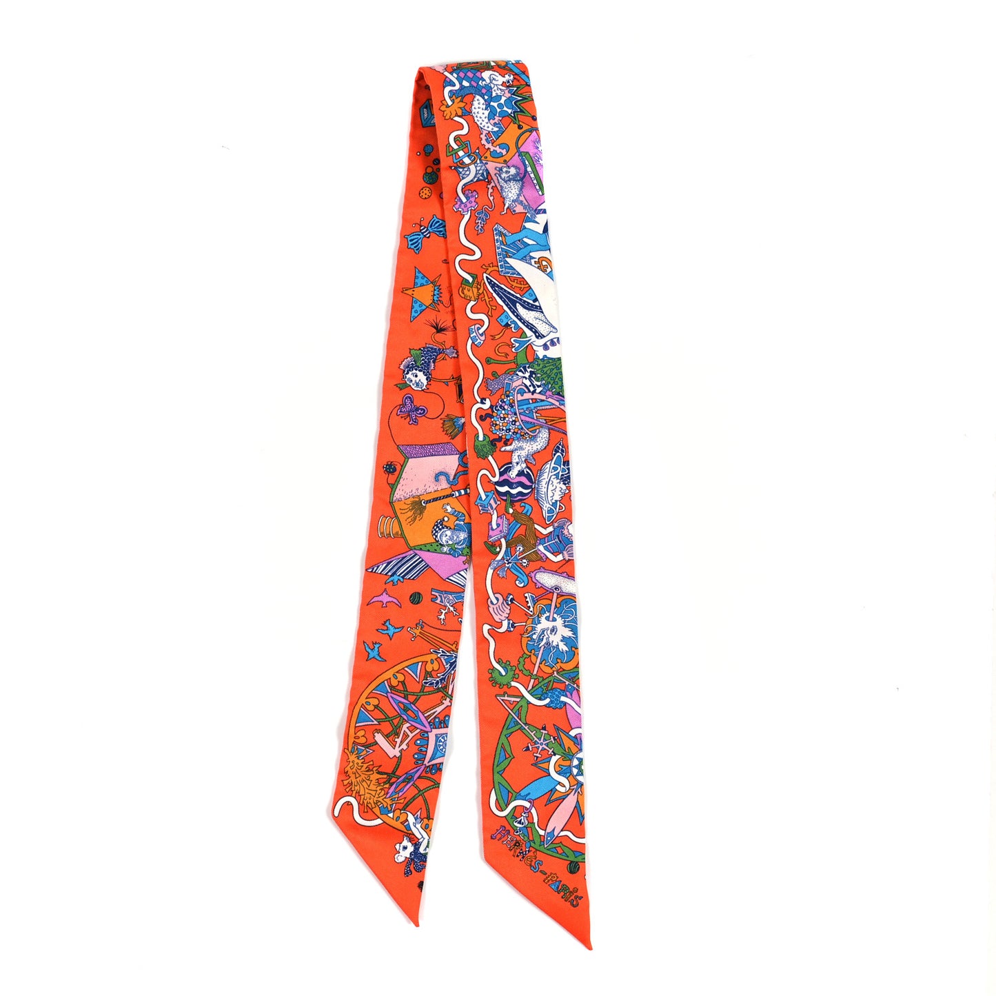 Silk La Folle Parade Twilly Orange Bleu White