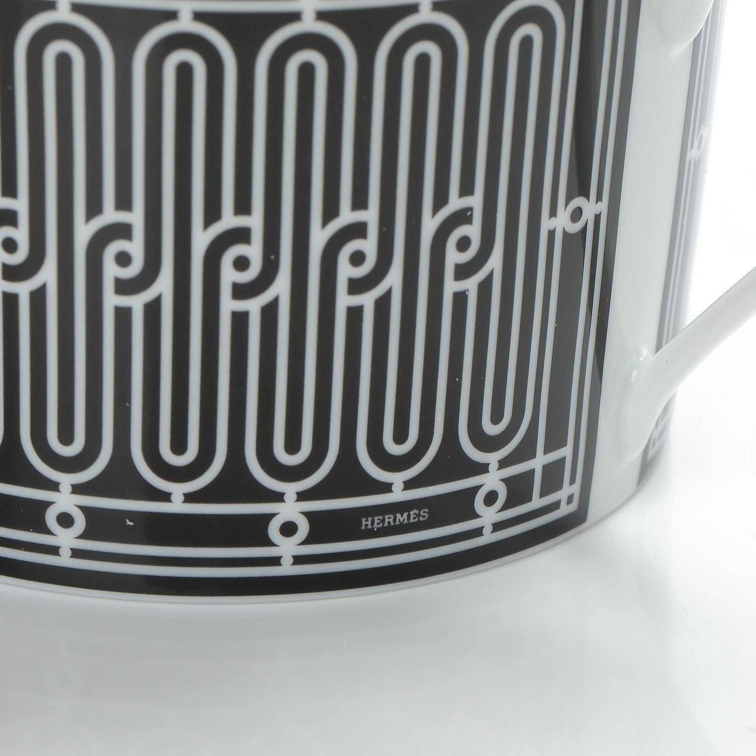 Hermes Porcelain H Deco Breakfast Cup and Saucer 10 of 15