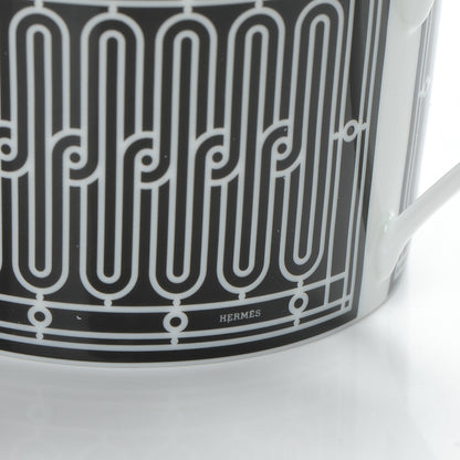 Hermes Porcelain H Deco Breakfast Cup and Saucer 10 of 15