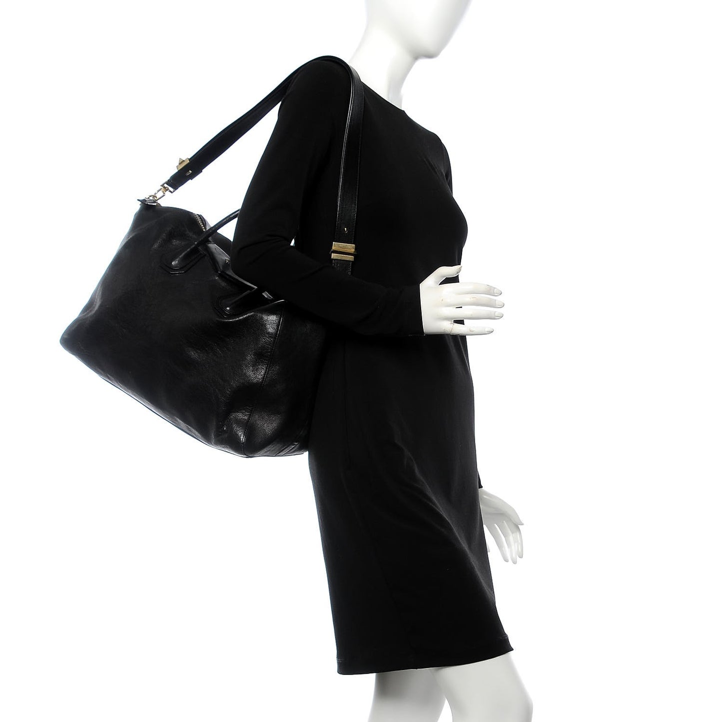 Smooth Calfskin Large Antigona Black