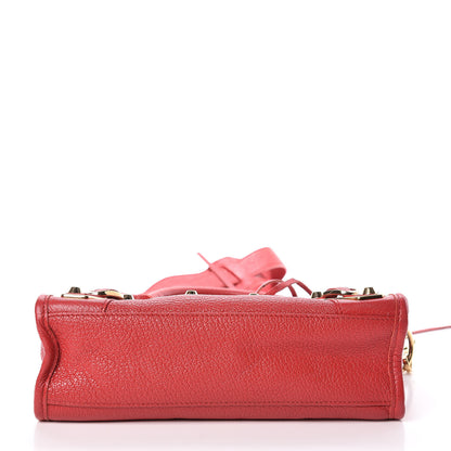 Balenciaga Chevre Gold Metallic Edge Hardware Mini City Rouge Grenade 15 of 20