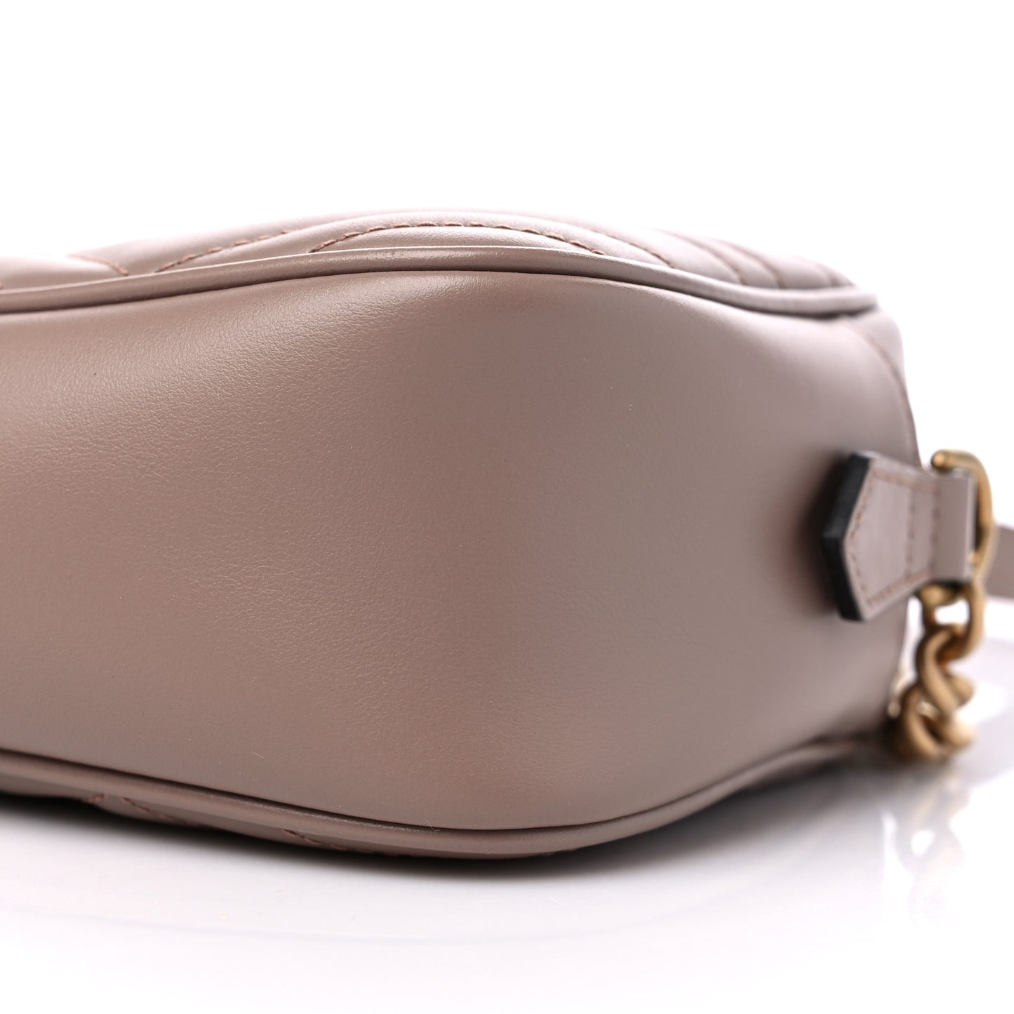Calfskin Matelasse Small GG Marmont Chain Shoulder Bag Porcelain Rose