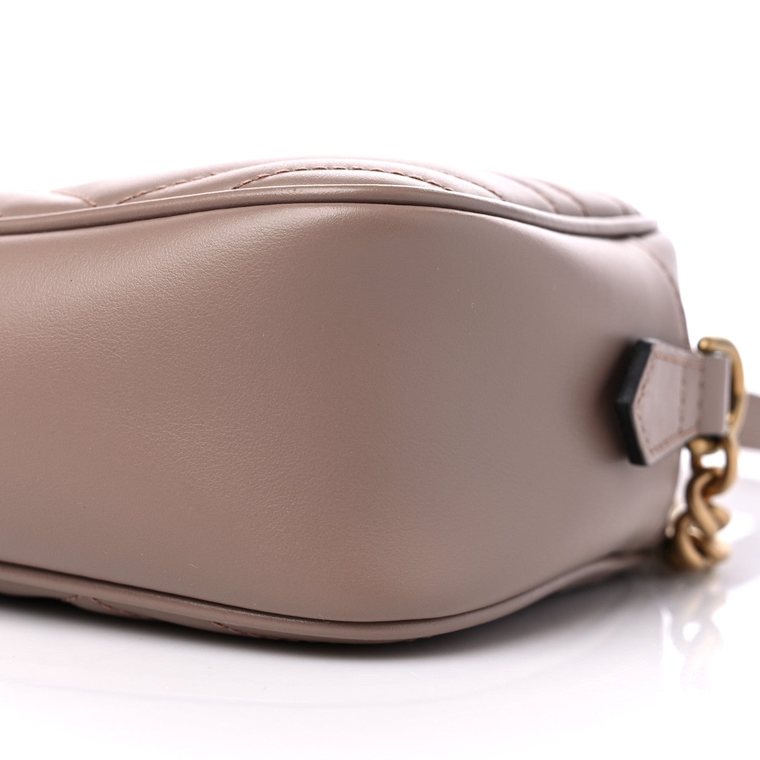 Gucci Calfskin Matelasse Small GG Marmont Chain Shoulder Bag Porcelain Rose 9 of 9