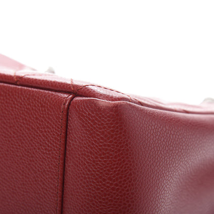 Chanel Caviar Quilted Grand Shopping Tote GST Red 11 of 12
