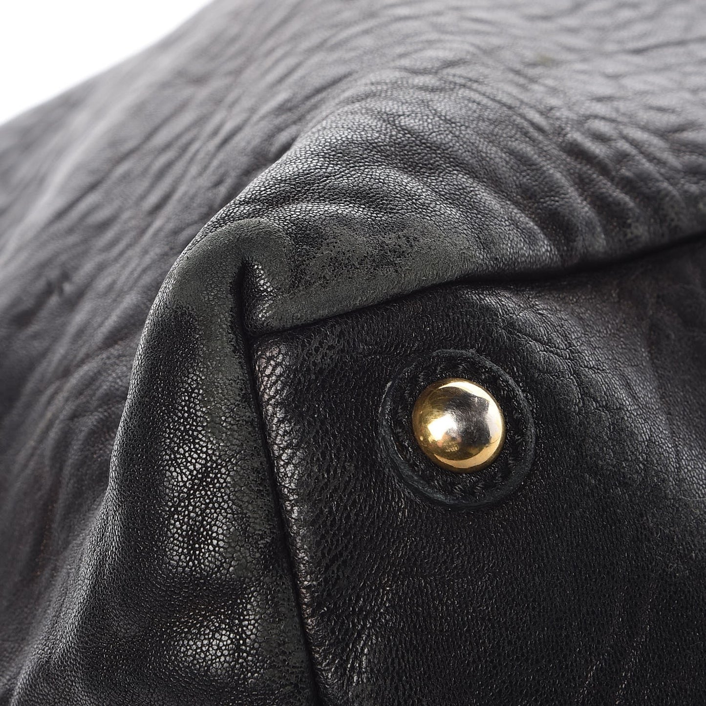 Pebbled Lambskin Medium Easy Sac Black