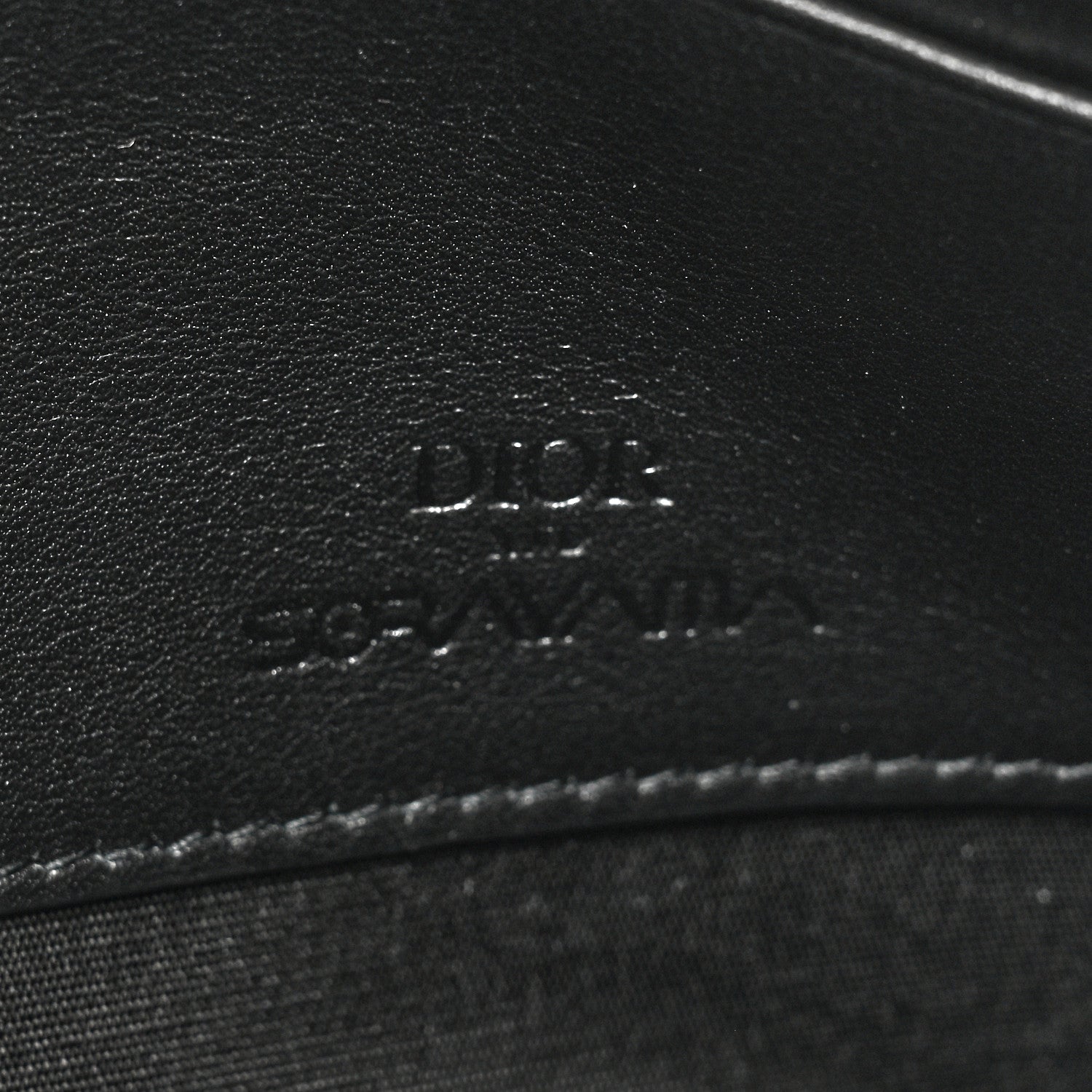 Christian Dior x Sorayama Calfskin Zipped Pouch Black 6 of 11