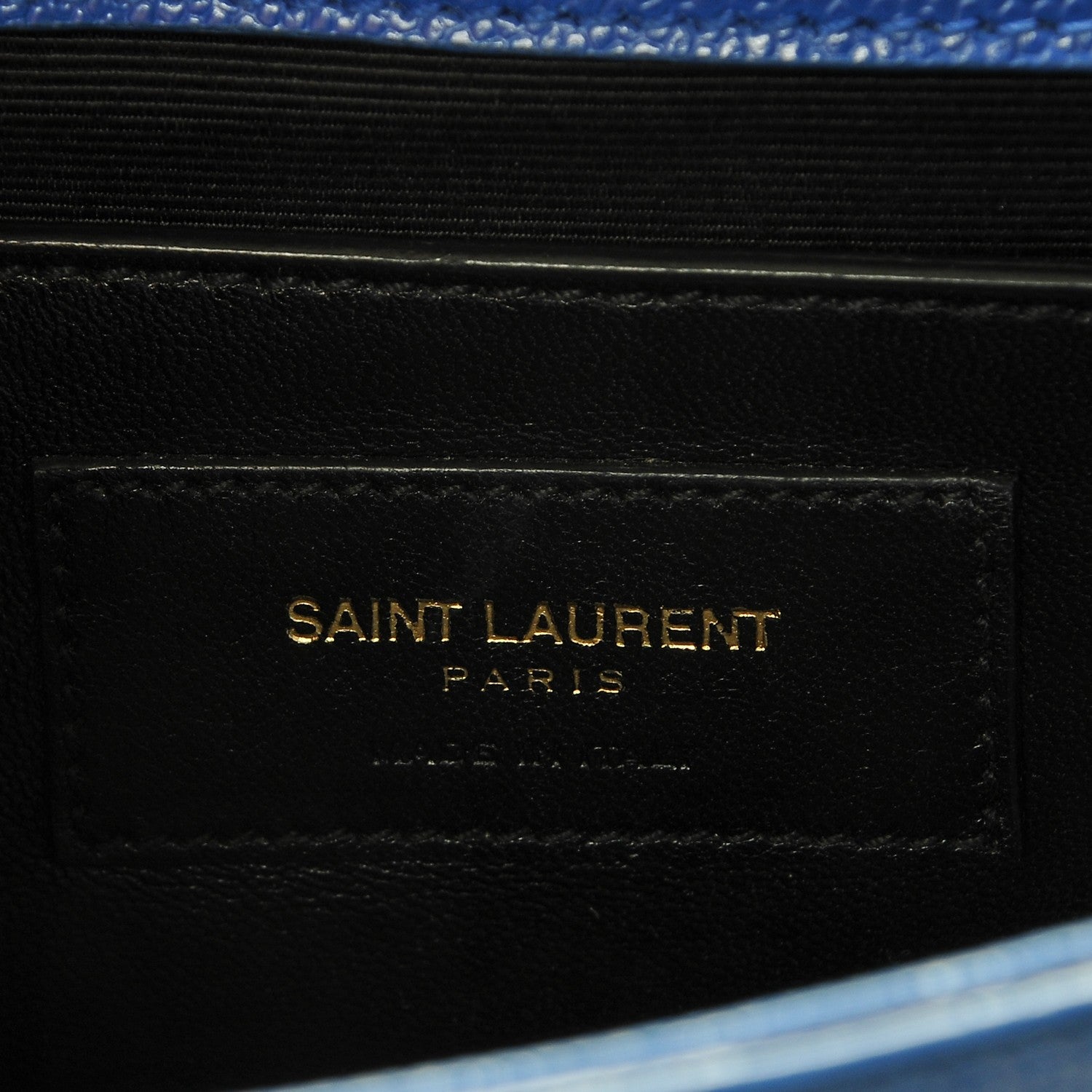 Saint Laurent Grain De Poudre Small Classic Monogram Kate Satchel Royal Blue 6 of 8