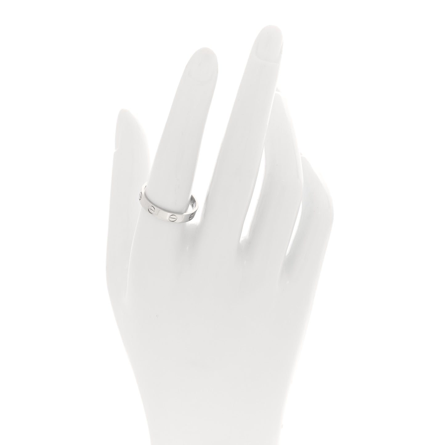 18K White Gold 3.5mm LOVE Wedding Band Ring 57 8