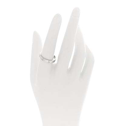 Cartier 18K White Gold 3.5mm LOVE Wedding Band Ring 57 8 2 of 3
