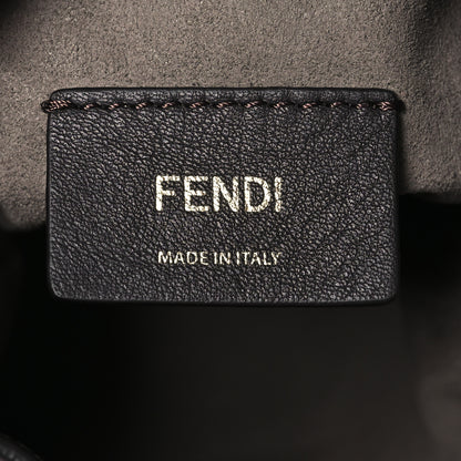 Fendi Suede Vitello King F is Fendi Micro FF Mini Mon Tresor Bucket Bag Sigaro Marrone Ebano 6 of 11
