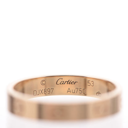 Cartier 18K Yellow Gold 3.5mm LOVE Wedding Band Ring 53 6.25 4 of 5