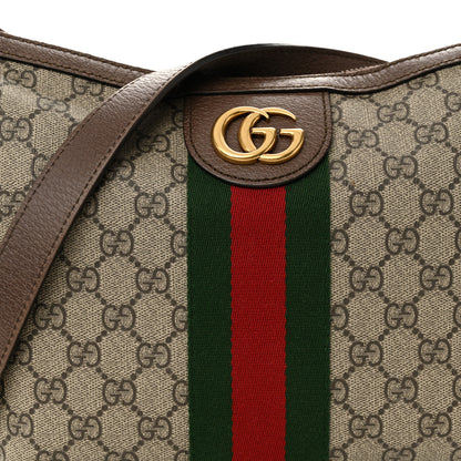 Gucci GG Supreme Monogram Web Small Ophidia Half Moon Hobo Brown 8 of 13