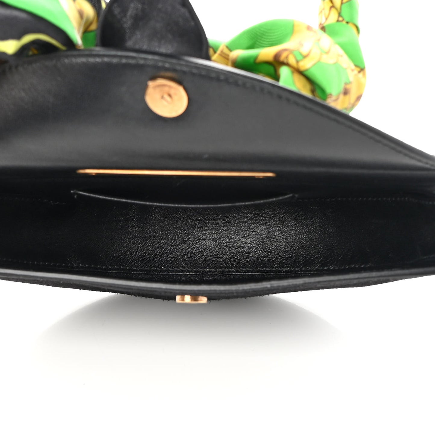 Suede Opera Clutch Bag Black