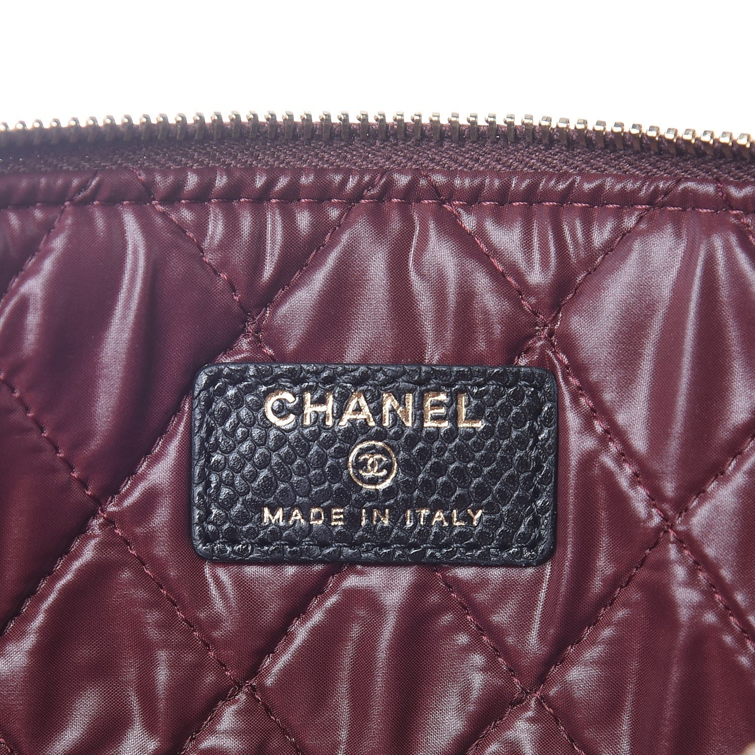 Chanel Caviar Quilted Medium Cosmetic Case Black 6 of 8