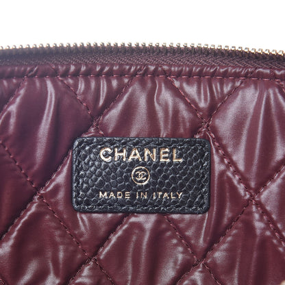 Chanel Caviar Quilted Medium Cosmetic Case Black 6 of 8