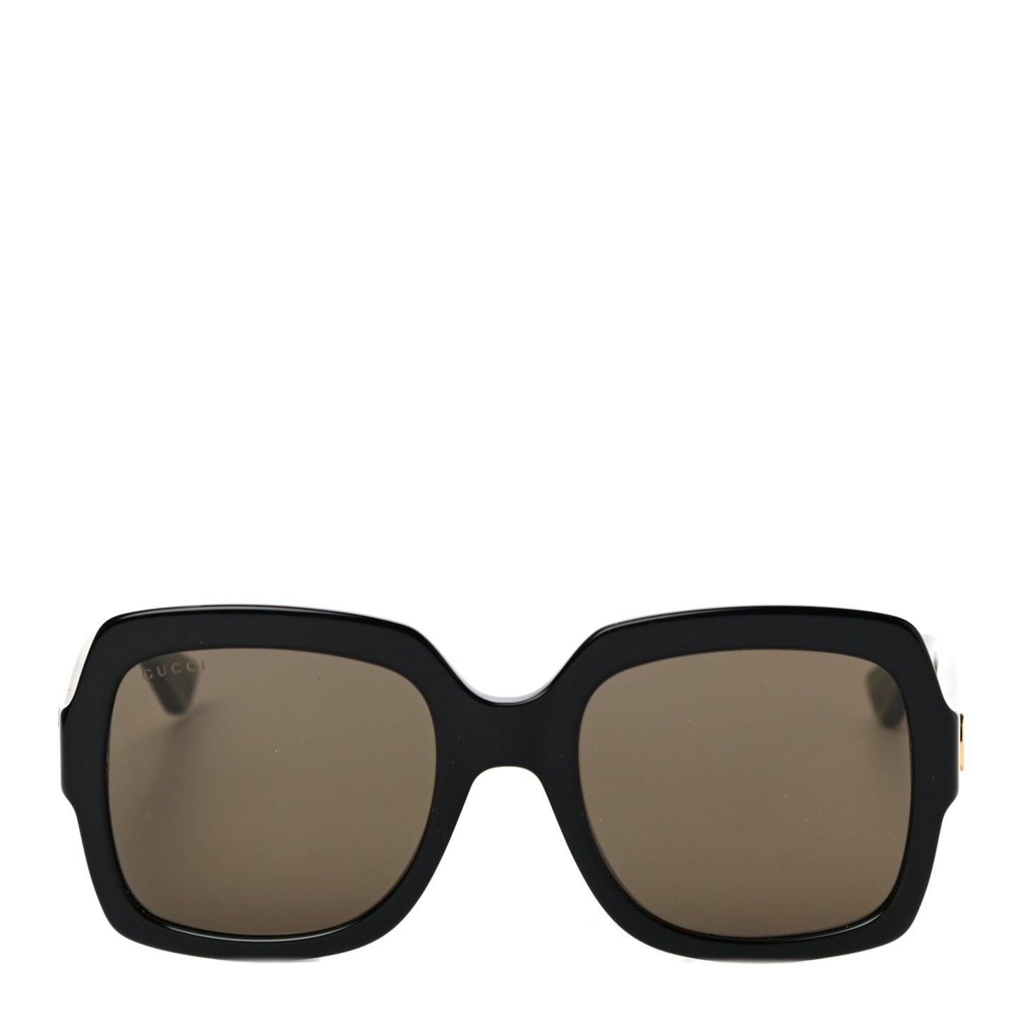 Acetate Square Frame Web Glitter Sunglasses GG0036S Black Green
