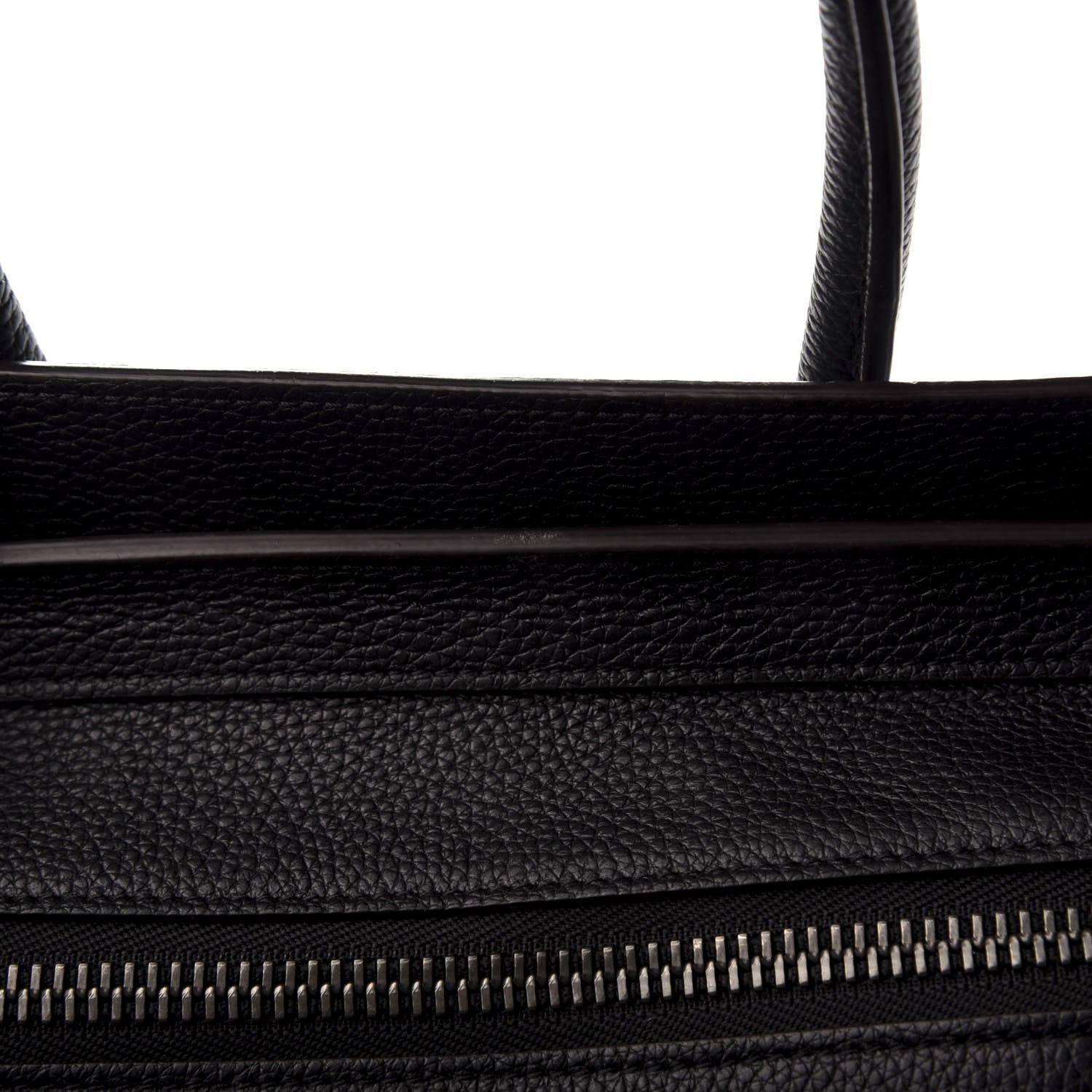 Celine Drummed Calfskin Micro Luggage Black 11 of 14