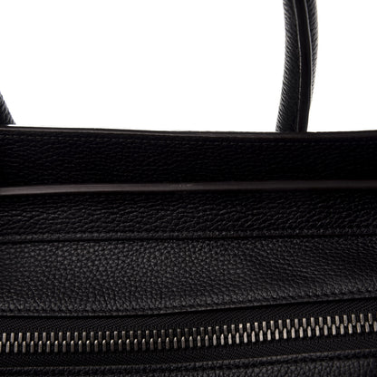 Celine Drummed Calfskin Micro Luggage Black 11 of 14
