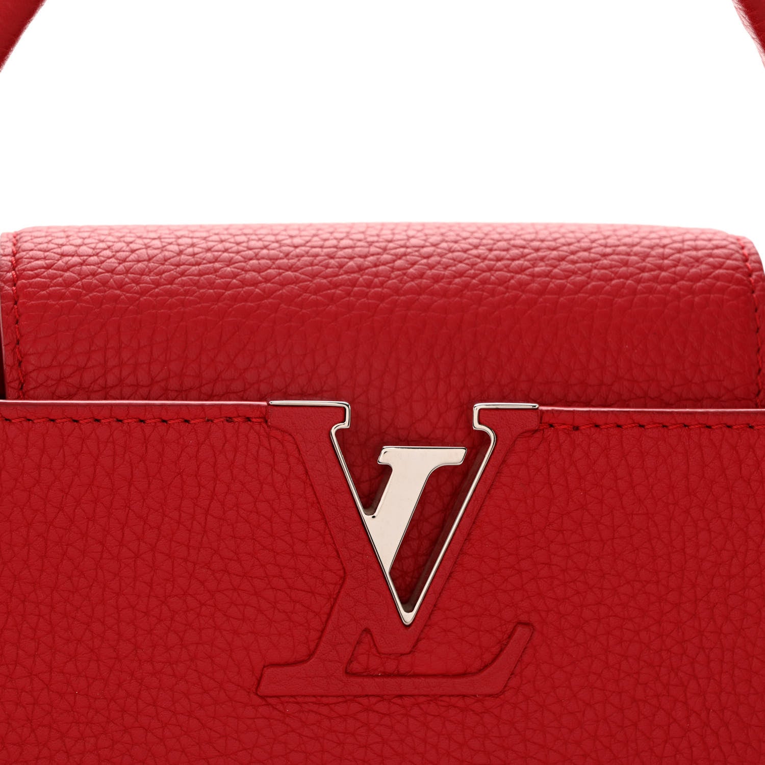 Louis Vuitton Taurillon Capucines PM Rubis 8 of 12