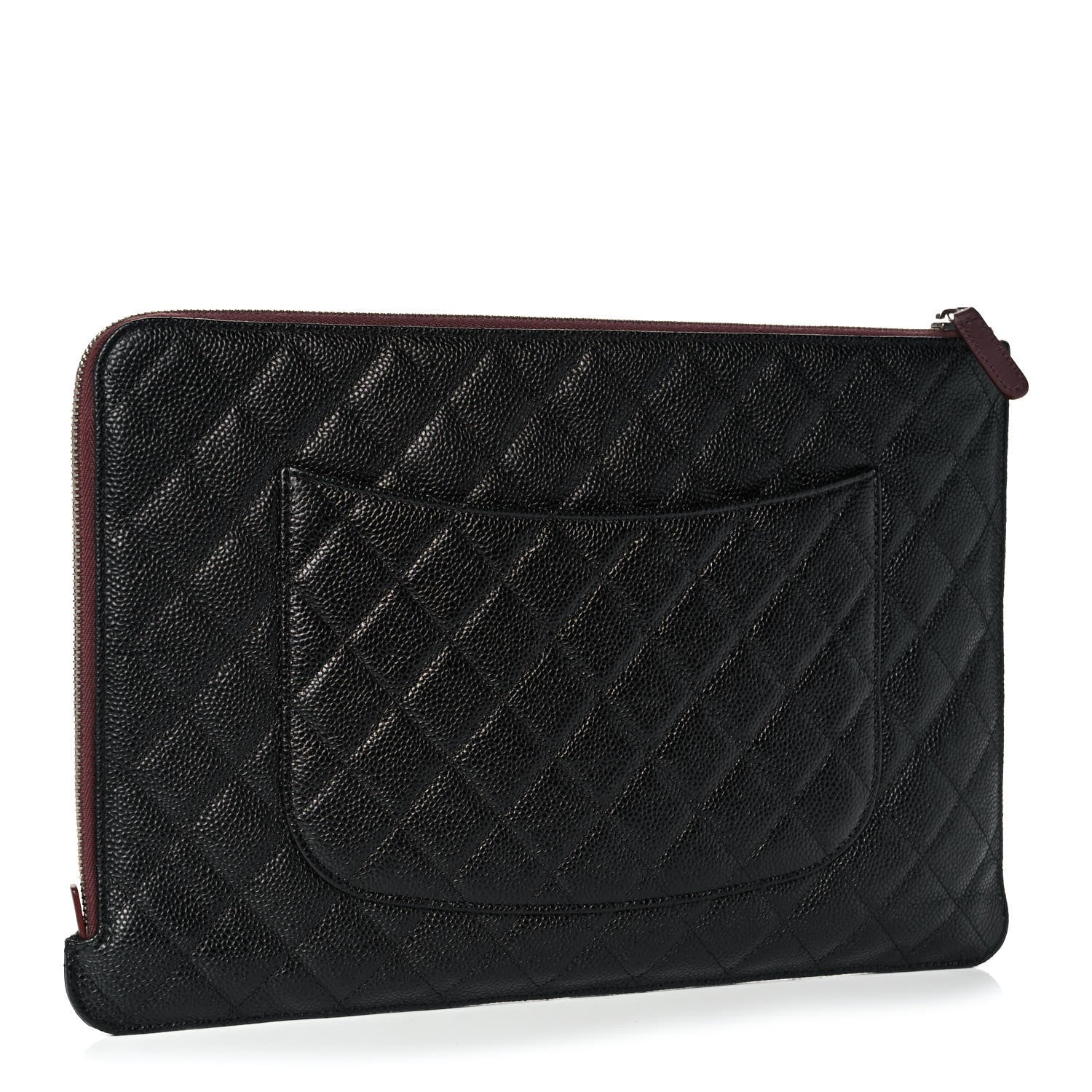 Chanel Caviar Quilted Document Portfolio Holder Black 3 of 12