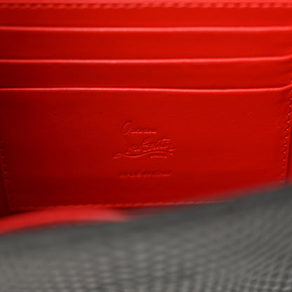 Christian Louboutin Jurassic Calfskin Embossed Loubi54 Crossbody Clutch Black 6 of 12
