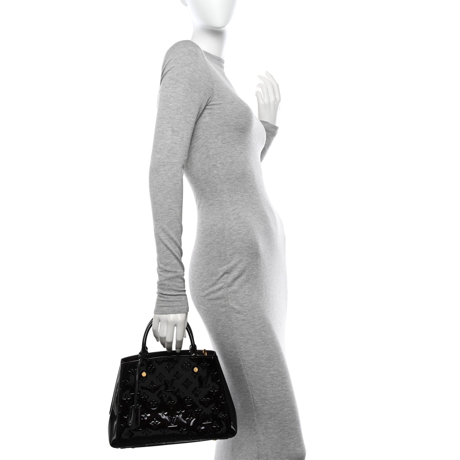 Louis Vuitton Vernis Montaigne BB Amarante 2 of 10