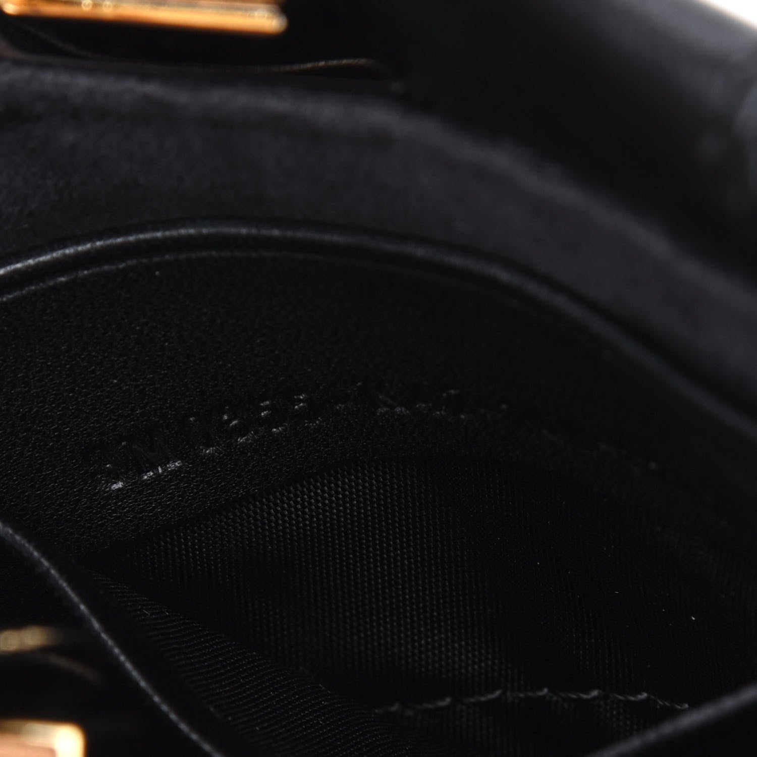 Fendi Nappa Micro Peekaboo Iconic Satchel Black 6 of 12